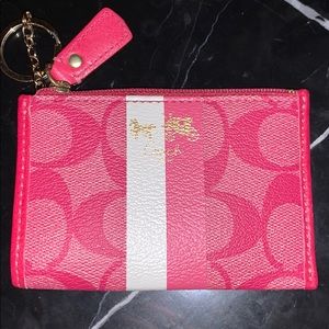 Coach leather coin purse